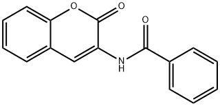 N-(2-oxochromen-3-yl)benzamide 구조식 이미지