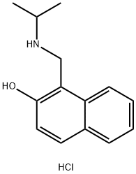 1-{[(propan-2-yl)amino]methyl}naphthalen-2-ol hydrochloride 구조식 이미지