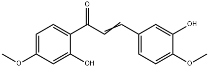 3,2'-Dihydroxy-4,4'-dimethoxychalcone 구조식 이미지