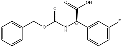 N-Cbz-R-3-FluoroPhenylglycin 구조식 이미지