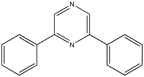 Pyrazine, 2,6-diphenyl- Structure