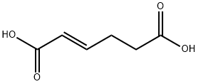 2-Hexenedioic acid Structure