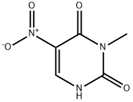 2,4(1H,3H)-Pyrimidinedione,3-methyl-5-nitro- Structure