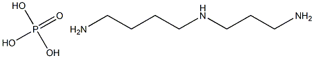 N'-(3-aminopropyl)butane-1,4-diamine:phosphoric acid Structure