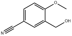 3-Hydroxymethyl-4-methoxy-benzonitrile 구조식 이미지