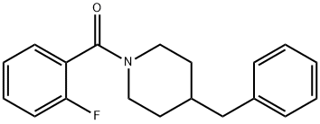 (4-benzylpiperidin-1-yl)(2-fluorophenyl)methanone 구조식 이미지