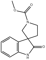 Methyl 2-oxospiro[indoline-3,3-pyrrolidine]-1-carboxylate 구조식 이미지