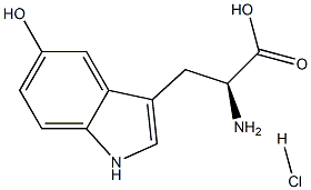 Tryptophan, 5-hydroxy-, monohydrochloride 구조식 이미지