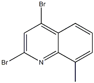 2,4-Dibromo-8-methylquinoline 구조식 이미지