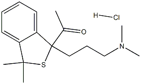 Ketone,1-[3-(dimethylamino)propyl]-1,3-dihydro-3,3-dimethylbenzo[c]thien-1-yl methyl,hydrochloride (8CI) Structure