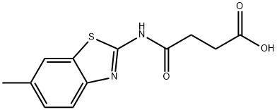 4-((6-methylbenzo[d]thiazol-2-yl)amino)-4-oxobutanoic acid Structure