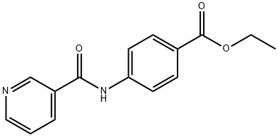 Benzoic acid,4-[(3-pyridinylcarbonyl)amino]-, ethyl ester 구조식 이미지