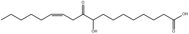 12-Octadecenoic acid, 9-hydroxy-10-oxo-, (12Z)- Structure