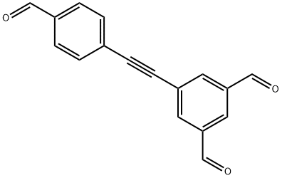 5-(4-Formyl-phenylethynyl)-benzene-1,3-dicarbaldehyde 구조식 이미지