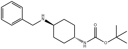 tert-Butyl (1R*,4R*)-4-(benzylamino)cyclohexylcarbamate 구조식 이미지