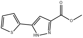 METHYL 3-(THIOPHEN-2-YL)-1H-PYRAZOLE-5-CARBOXYLATE Structure