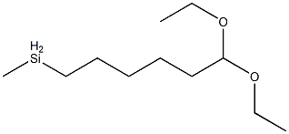 Silane, diethoxyhexylmethyl- Structure