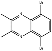 5,8-Dibromo-2,3-dimethyl-quinoxaline 구조식 이미지