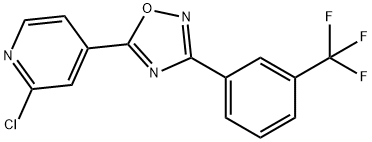 5-(2-chloropyridin-4-yl)-3-(3-(trifluoromethyl)phenyl)-1,2,4-oxadiazole Structure