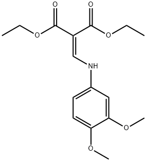 diethyl {[(3,4-dimethoxyphenyl)amino]methylidene}propanedioate 구조식 이미지