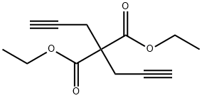 Propanedioic acid,2,2-di-2-propyn-1-yl-, 1,3-diethyl ester Structure