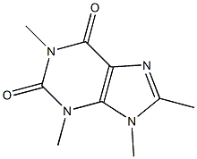 1H-Purine-2,6-dione,3,9-dihydro-1,3,8,9-tetramethyl- 구조식 이미지