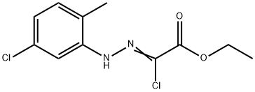 ethyl (2Z)-2-chloro-2-[2-(5-chloro-2-methylphenyl)hydrazin-1-ylidene]acetate 구조식 이미지