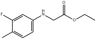Glycine,N-(3-fluoro-p-tolyl)-, ethyl ester (8CI) Structure