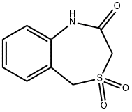 1,5-dihydro-4,1-benzothiazepin-2(3H)-one 4,4-dioxide 구조식 이미지