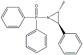 Phosphine oxide, (2-methyl-3-phenyl-1-aziridinyl)diphenyl-, trans- (8CI) Structure