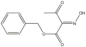 Butanoic acid,2-(hydroxyimino)-3-oxo-, phenylmethyl ester Structure