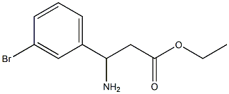 3-AMINO-3-(3-BROMO-PHENYL)-PROPIONIC ACID ETHYL ESTER 구조식 이미지