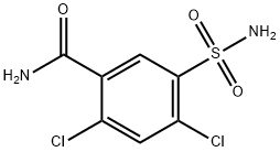 2,4-dichloro-5-sulfamoylbenzamid 구조식 이미지