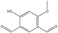 1,3-Benzenedicarboxaldehyde, 4-hydroxy-6-methoxy- Structure