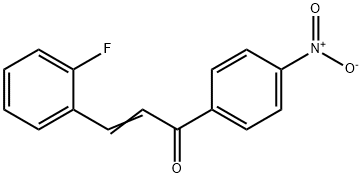 (2E)-3-(2-fluorophenyl)-1-(4-nitrophenyl)prop-2-en-1-one 구조식 이미지