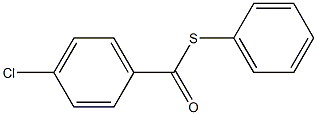Benzenecarbothioicacid, 4-chloro-, S-phenyl ester Structure