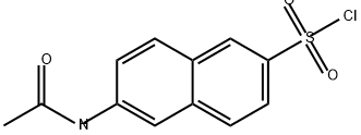 2-Naphthalenesulfonyl chloride, 6-(acetylamino)- Structure