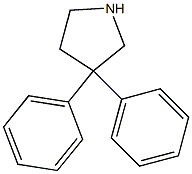 3,3-diphenylpyrrolidine Structure