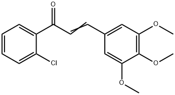 (2E)-1-(2-chlorophenyl)-3-(3,4,5-trimethoxyphenyl)prop-2-en-1-one Structure