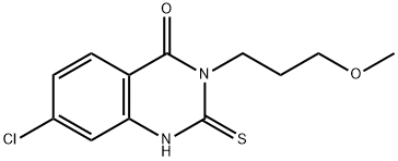 7-chloro-3-(3-methoxypropyl)-2-thioxo-2,3-dihydroquinazolin-4(1H)-one Structure