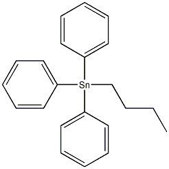 Stannane,butyltriphenyl- Structure