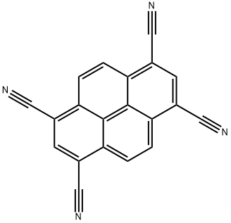 1,3,6,8-tetracyanopyrene 구조식 이미지