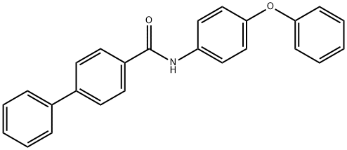 N-(4-phenoxyphenyl)-4-biphenylcarboxamide Structure