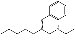 [(2E)-2-(phenylmethylidene)heptyl](propan-2-yl)amine 구조식 이미지