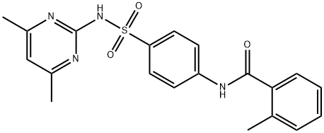 N-(4-(N-(4,6-dimethylpyrimidin-2-yl)sulfamoyl)phenyl)-2-methylbenzamide Structure
