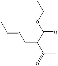 4-Hexenoic acid,2-acetyl-, ethyl ester 구조식 이미지