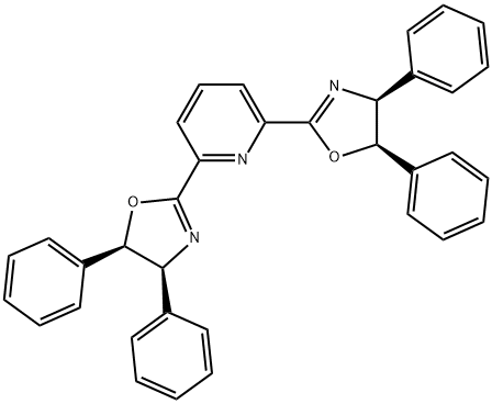 2,6-bis[(4S,5R)-4,5-dihydro-4,5-diphenyl-2-oxazolyl]-Pyridine 구조식 이미지