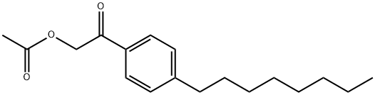 4-Octyl-acetophenone acetate 구조식 이미지