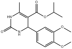 isopropyl 4-(3,4-dimethoxyphenyl)-6-methyl-2-oxo-1,2,3,4-tetrahydropyrimidine-5-carboxylate Structure