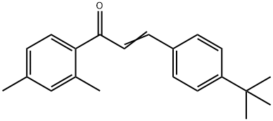 (2E)-3-(4-tert-butylphenyl)-1-(2,4-dimethylphenyl)prop-2-en-1-one Structure